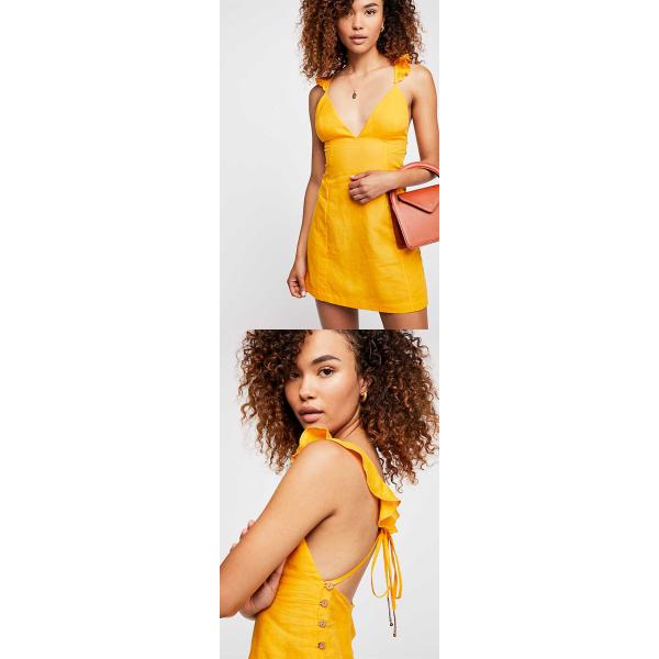 Ladies Clothing Summer Ruffle Sexy Mini Dress Cheap