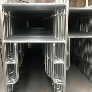 Pre Galvanized Steel Tubular Frame Scaffold Main Frame Scaffolding Q235