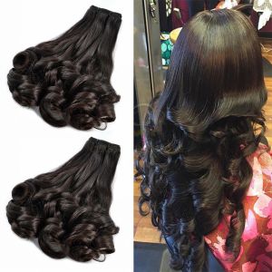 Malaysian Spring Curly Virgin Hair Funmi Hair Weave Bouncy Curls