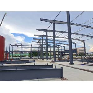 Big Span Q235B Steel Warehouse Frame Sandwich Panel Roof