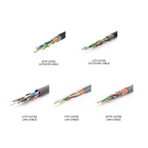 300V Category 5e Network Cable Copper / CCA Conductor With 1000Mbps