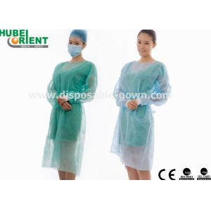 China Polypropylene SMS Disposable Isolation Gown With Long Sleeves on sale
