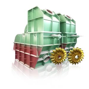 Automatic / Manual Operation Pelton Hydro Turbine Flow Rate 1-200 M3/S