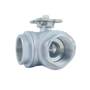 304/316 Stainless Steel Three-Way High Platform/Gland Type Valve for Chemical