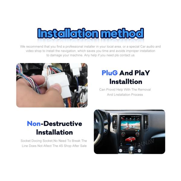 Viknav Car Radio For Infiniti G25 G37 (2004-2013)12.1 Inch Android13 Rear View Navigation GPS Original Car Function