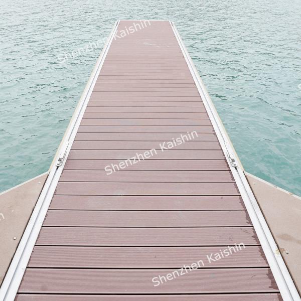 Buy Marine Gangway Aluminum Floating Pontoon Dock Commercial Dock Pier 15mm at wholesale prices
