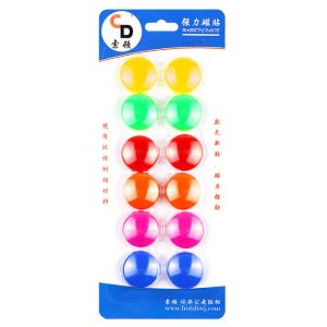 Round Plastic Coated Magnets Fashionable Appearance OEM Service