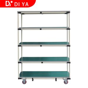 Shock Absorption Chromium Industrial Caster Wheels Swivel Lock Damping