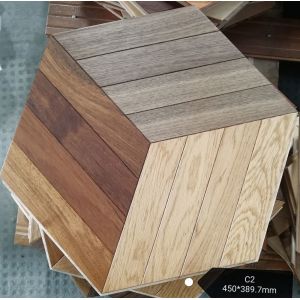 Hexagon Wood Engineered Parquet Flooring With Different Styles And Mixed Woods