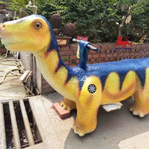 Remote Control Animatronic Dinosaur Ride Windproof For Theme Park