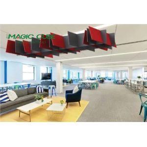 Create a Quiet and Comfortable Environment with PET Ceiling Acoustic Panels Polyester Fiber Felt