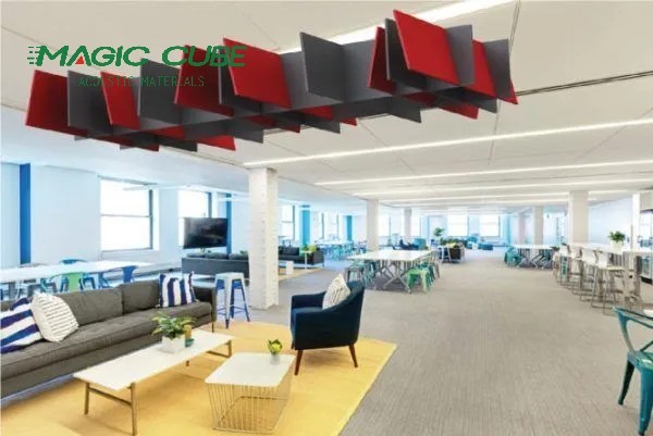 Buy Create a Quiet and Comfortable Environment with PET Ceiling Acoustic Panels Polyester Fiber Felt at wholesale prices