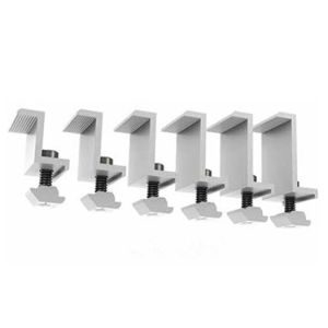 China Anodized Solar Roof Mounting Systems PV End Clamp Customized Dimensions on sale