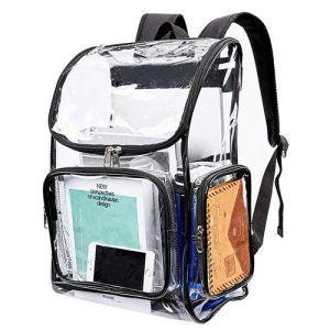 Transparent Clear Backpack See Through Security Clear Backpack Heavy Duty