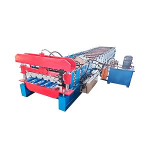 Trapezoid PPGI Roofing Sheet Making Machine 15 Steps