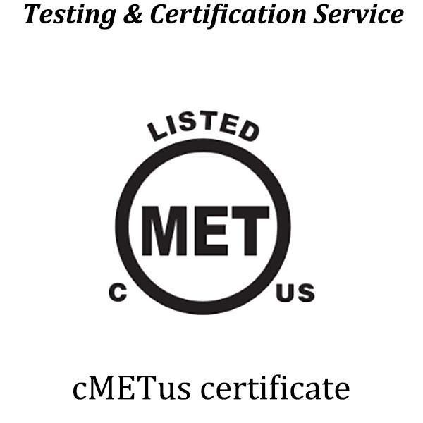 American MET Testing & Certification;The MET certification mark is applicable to