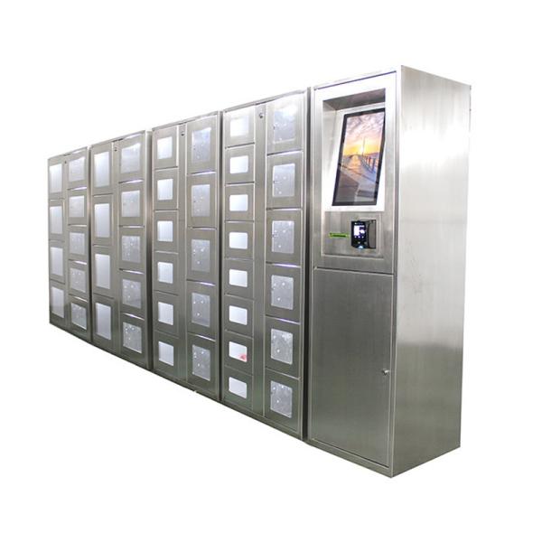 Custom Coolant Coffee Vending Lockers Machine Stainless Steel With Transparent