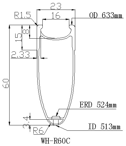 Ultra Light 60mm Carbon Fiber Wheels For 2014 23mm Wider 1520g Clincher/tubular wheelset