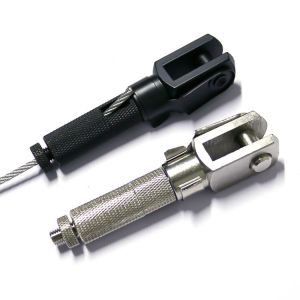 Adjustable Cable Suspension Kits Wire Gripper Ceiling Fixing Top Panel Clamp