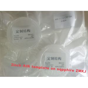 2 Inch Sapphire Substrate AlN Template Layer Wafer For 5G BAW Devices