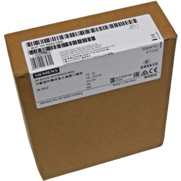 SIEMENS 6ES7153-2BA02-0XB0 SIMATIC DP, CONNECTION ET 200M IM 153-2 HIGH FEATURE