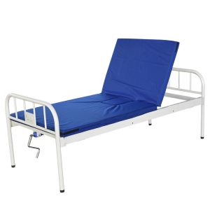 Stainless Steel Headboard Metal Manual Nursing Bed Hospital Furniture