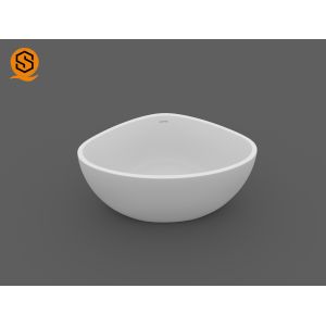 Corian Artificial Stone Oval Triangle Shaped Bathtub Easy Repairable