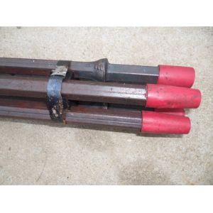 11 Degrees Taper Hex 22 Integral Drill Rod , Shank 22 mm x 108 mm for Mining