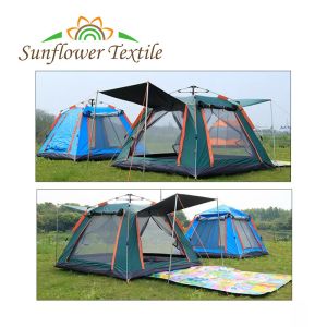 215x215cm 210D Silver Coated Sunscreen Cloth Waterproof Camping Tent Automatic