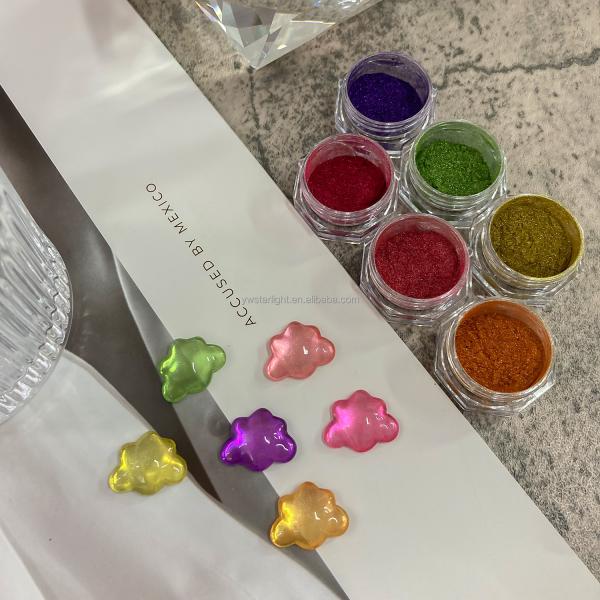 Nail glitters magic mirror powder super bright ultra-fine Aurora chrome nail powder powder golden red green nail decoration