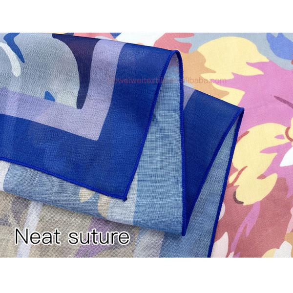 Wholesale Ethnic Muslim Women square Plain Shawl Excellent Feeling Breathable Cotton Voile Hijab Traditional Scarf & Shawl