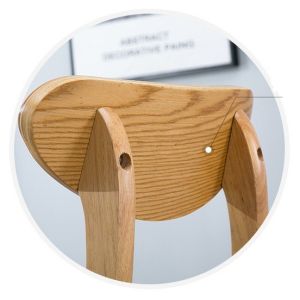 OEM Service Accepted Natural Solid Wood Bar Stool for High Chair Furniture and