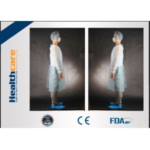 China PP/SMS/SMMS Disposable Exam Gowns Antibacterial Fluid Resistant on sale