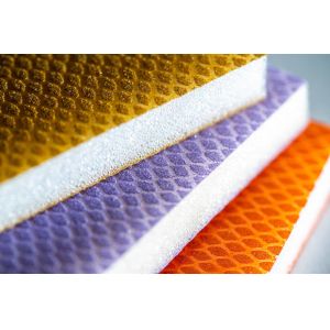 S66 Rhombus Double Face Sanding Sponge Aluminum Oxide Washable Reusable