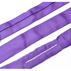 Violet Color WLL 1000KG Polyester Round Slings For 1m - 100m Work Length