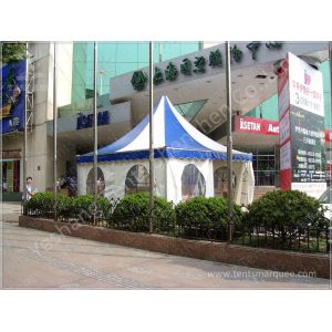 Color Stripe Top Cover Durable High Peak Pole Tent , High Peak Tent Rentals