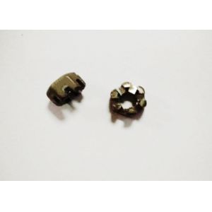 Environmentally Friendly Thickening Slotted Hex Nut , M18 X 1.5 Slotted Lock Nut