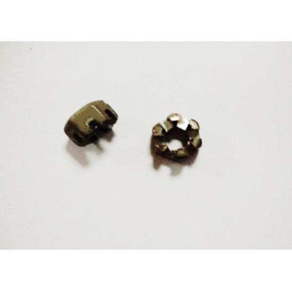 Environmentally Friendly Thickening Slotted Hex Nut , M18 X 1.5 Slotted Lock Nut