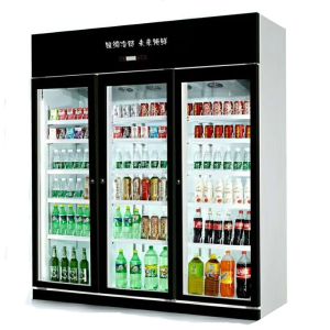 Drinks Display Customized Supermarket Beverge Glass Door Refrigeration Equipment