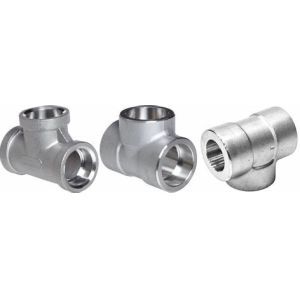 Socket Welding Tee 316 Stainless Steel Forged Tee ASTM Pipe Fittings Tee 3" X 3"