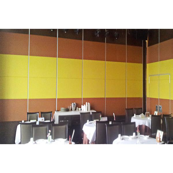 Soundproof Wood Mobile Sliding Partition Walls For Conference Hall Customized Color