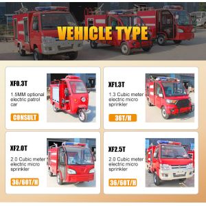 Wholesale Cheap High Quality Mini Electric Fire Fighting Truck for Emergency Use