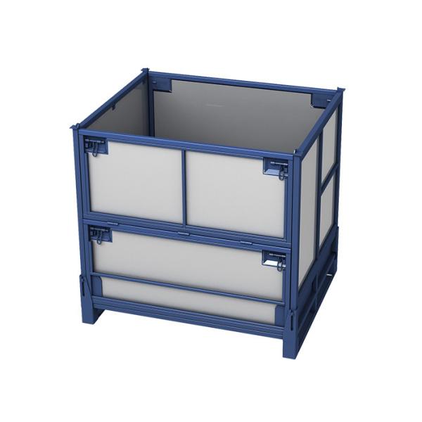 Buy Industrial Collapsible Pallet Lifting Cage Stillage Steel With PP Linings at wholesale prices