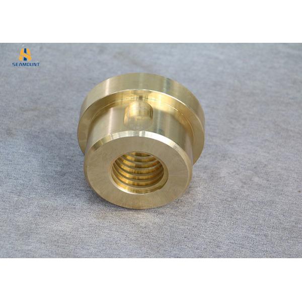 Buy Non - Standard Customized Yellow Copper Nut Crusher Spare Parts Flange Type at wholesale prices