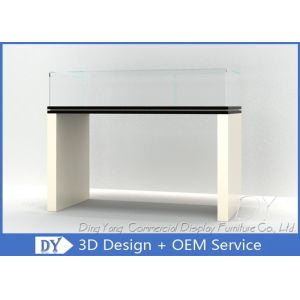 Black Jewellers Display Case / Glass Jewellery Showcase Cabinet