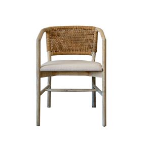Biodegradable Solid Wood Upholstered Dining Chairs Stable Modern High Back