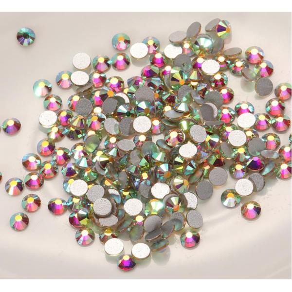 Round Manicure Medal Rhine Stones Jewelry Clothing Transparent Rhinestones