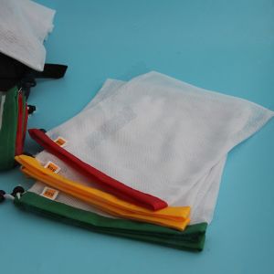 Heavy Duty Mesh Laundry Bag Recyclable Lockable Customized Color / Size