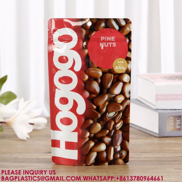 Candy Biscuits Nut Food Bag Reusable Tear-Off Stand Up Pouch Packaging Aluminum Foil Bag