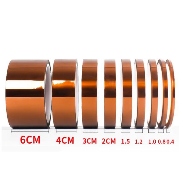 Buy PI Kapton Amber No Residue Adhesive Insulation Heat Resistant Tape at wholesale prices
